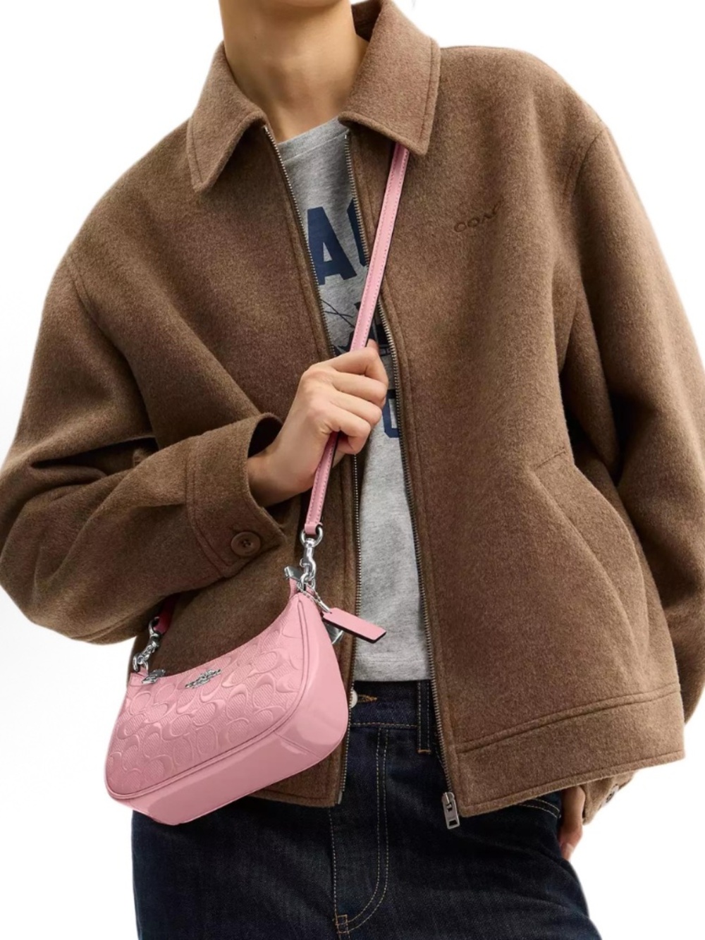 NWT Coach! Teri Mini Crossbody BagIn Signature Leather With Heart Charm 🌸 ccz29 - Picture 8 of 10